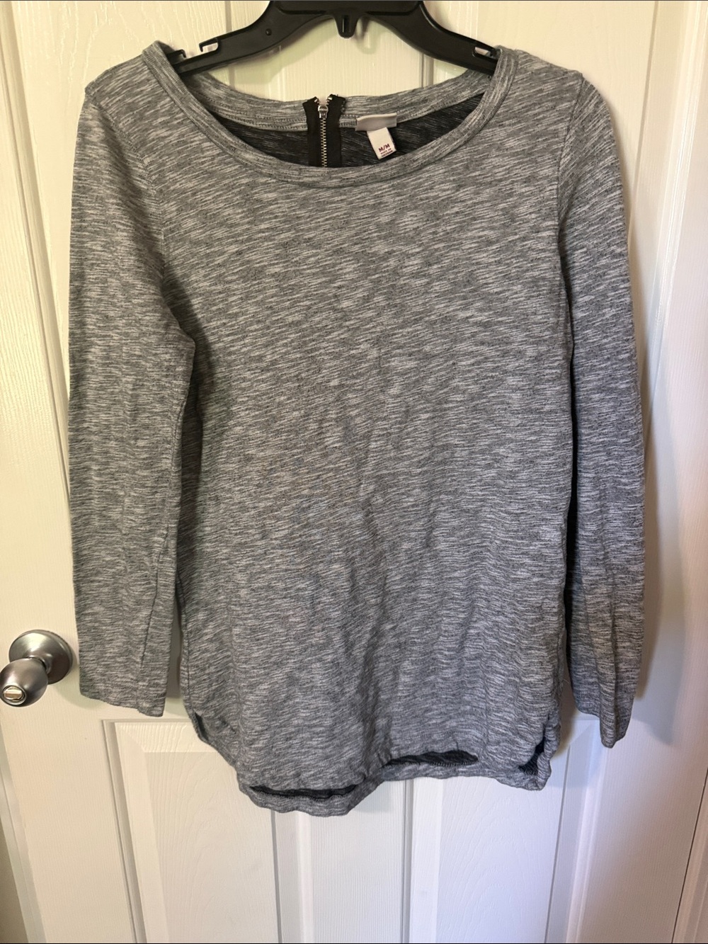Merona Heather Gray Crewneck Long Sleeve Top